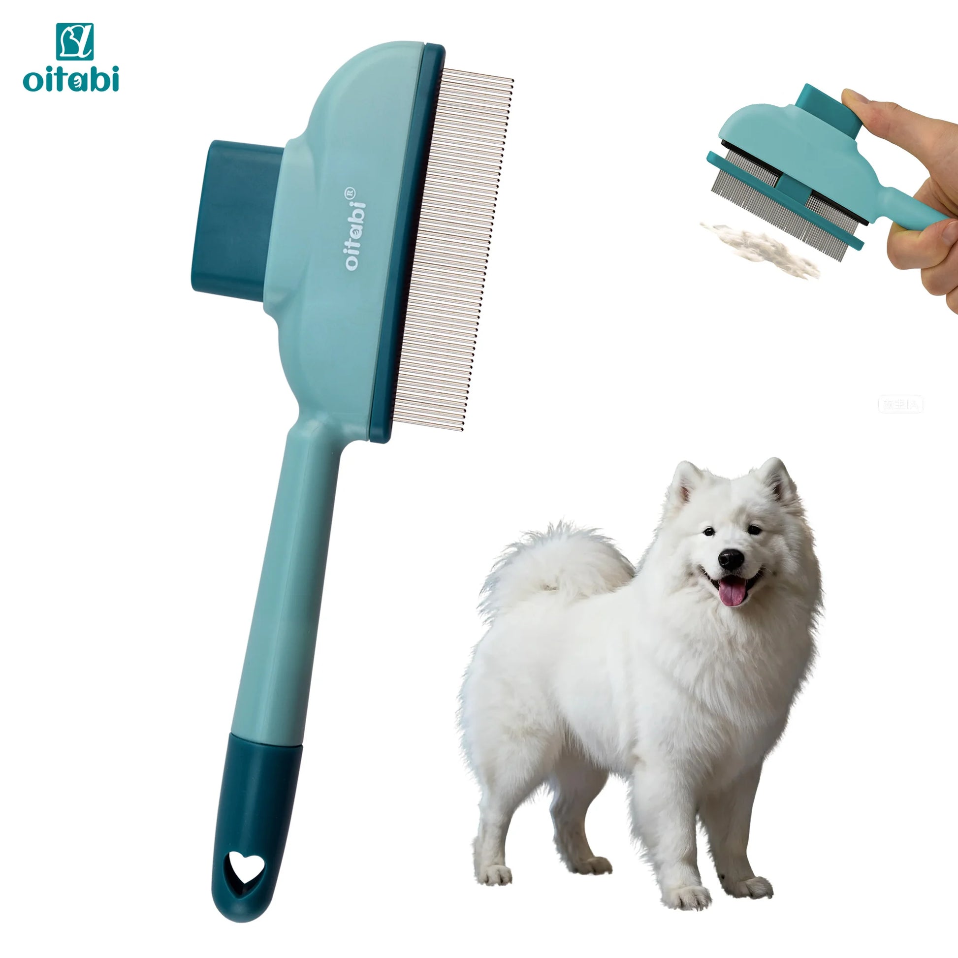 Self-Cleaning Pet Grooming Brush for Dogs & Cats