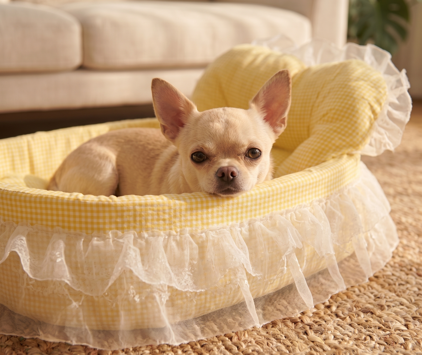 Royal Cloud Sofa Bed — Plush Oval Bed for Small Dogs & Cats